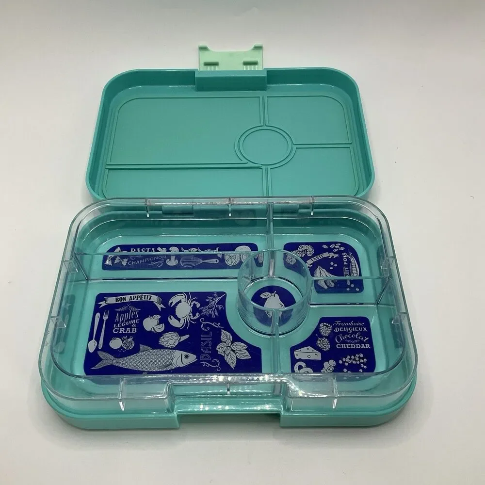 Yumbox Leakproof Bento Lunch Boxes Container For Kids School Blue w/ Extra Tray